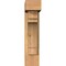 Ekena Millwork Merced Block Smooth Bracket w/ Offset Brace, Western Red Cedar, 5 1/2"W x 16"D x 24"H BKT0604X16X24MRC05SWR - alternate 2